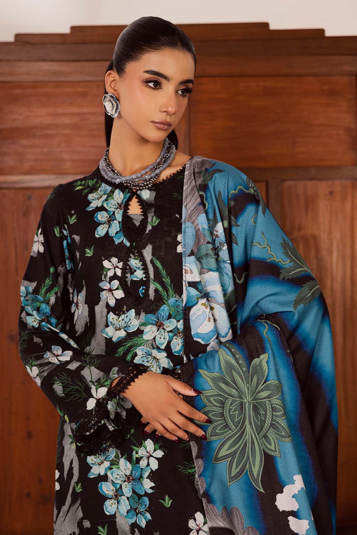 Nureh | Linen Jacquard | SP-194 - Official Nureh - Agha Fabrics UK