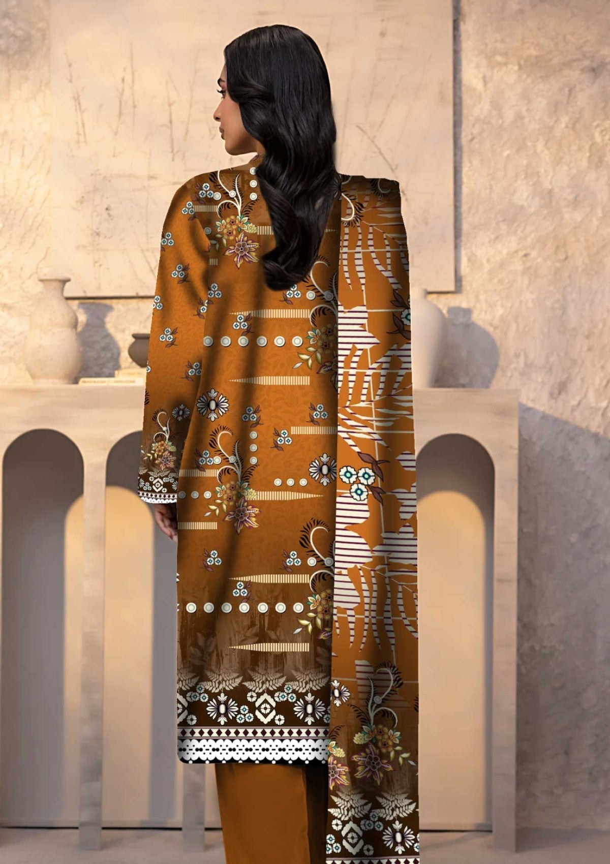 Winter Collection - Art n Style - Monsoon Linen - Volume 2 - A24#04 - Official Art n Style - Agha Fabrics UK