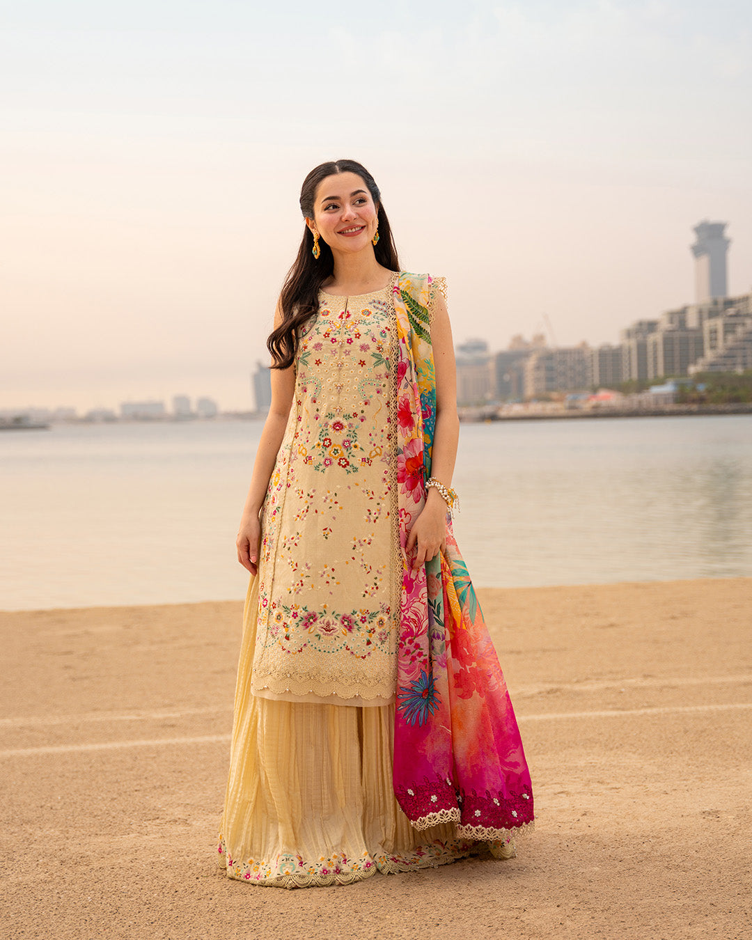 Faiza Saqlain | Aya Luxury Lawn 26' | Merjem