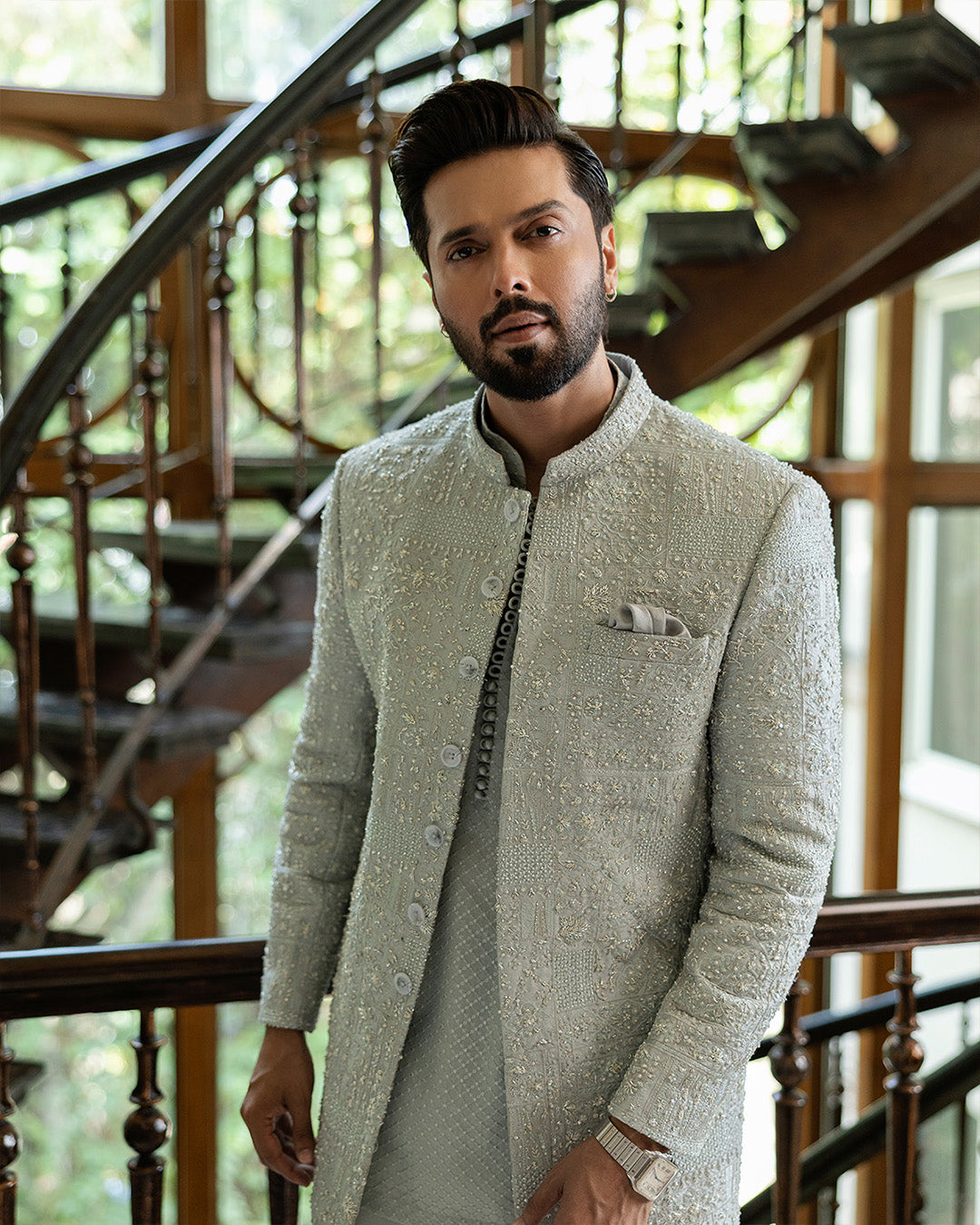 Pakistani Menswear | Faiza Saqlain | Wayez