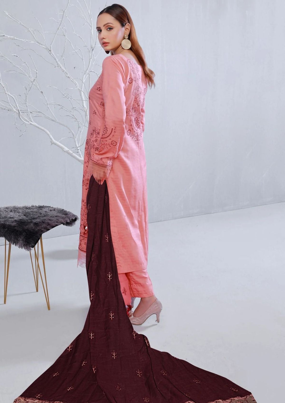 Winter Collection - Almish - Unstitched 24 - D#594 - Arya - Official Almish - Agha Fabrics UK