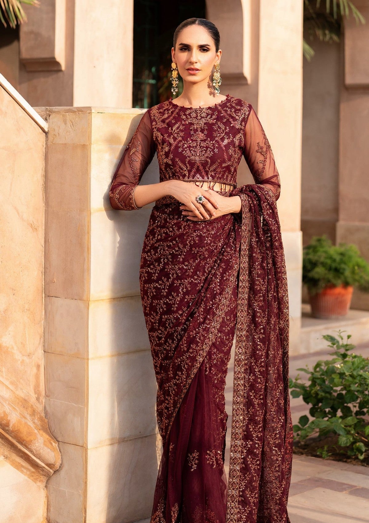 Formals - Zarif - Sahiba - Unstitched 25 - SBA#01 - ELIF