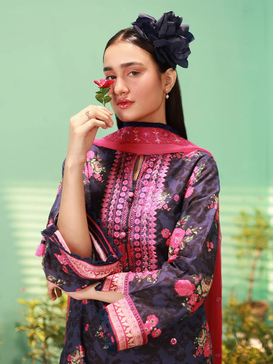 Salitex | Izel Lawn 24 | DAISY- LUXURY LAWN EMBROIDERED SUIT