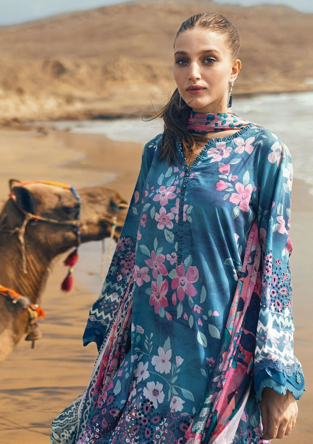 Lawn Collection - Nureh - Gardenia - Chikenkari - NG24#156 - Official Nureh - Agha Fabrics UK