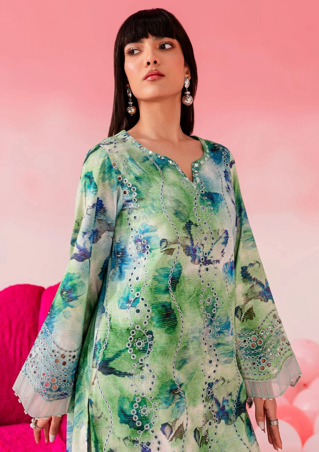 Lawn Collection - Nureh - Ballerina 24 - NU2#142 - Official Nureh - Agha Fabrics UK