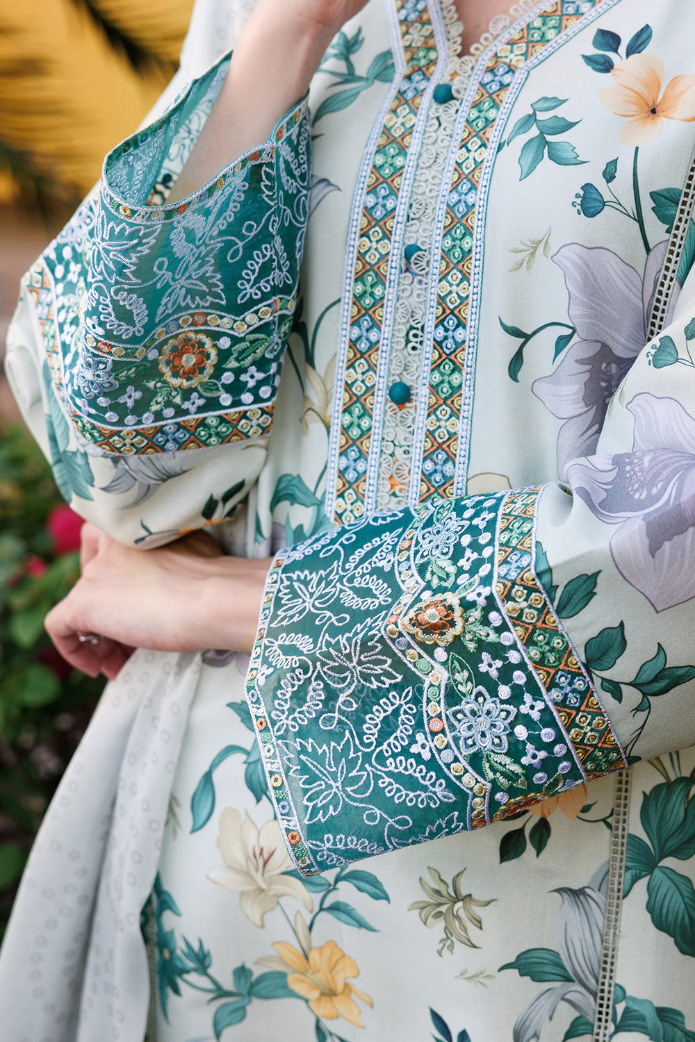 Farasha | Printed Essentials | Aqua Sparkle