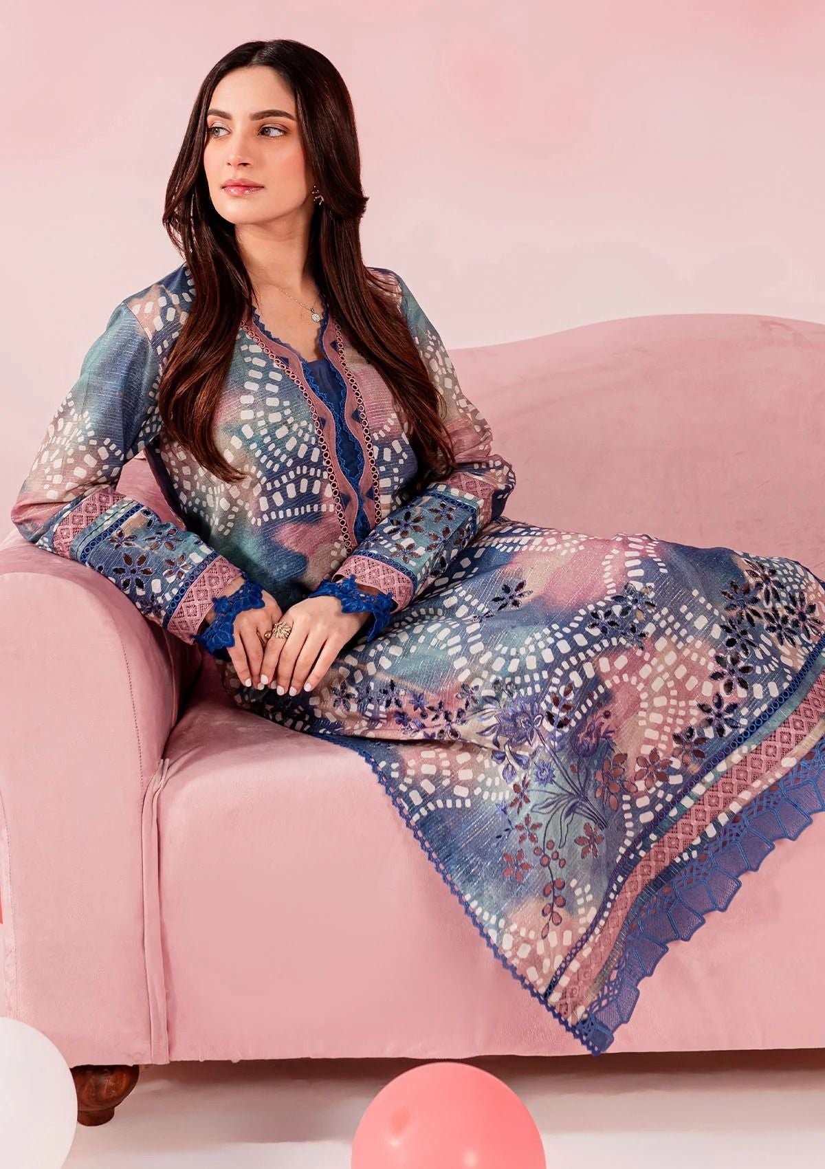 Lawn Collection - Nureh - Ballerina 24 - NU2#145 - Official Nureh - Agha Fabrics UK