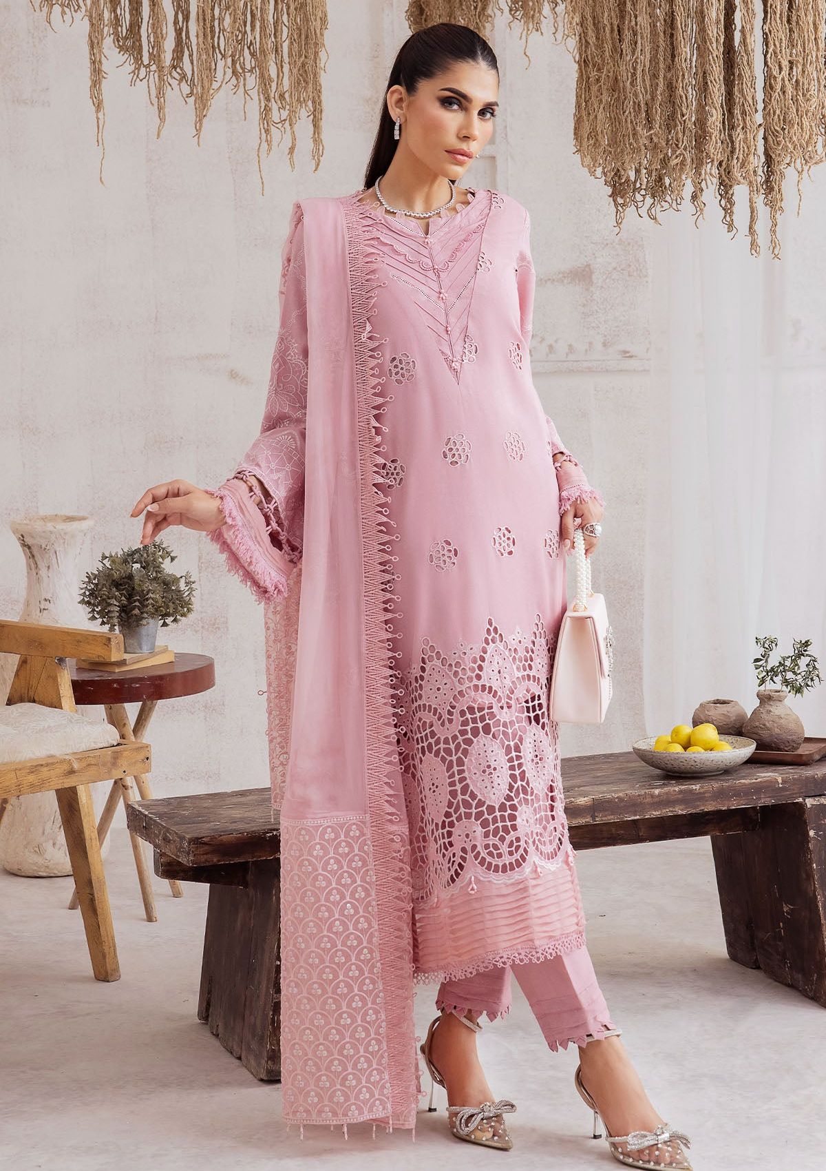 Winter Collection - Nureh - Exclusive - Karandi - NE#43 - Official Nureh - Agha Fabrics UK