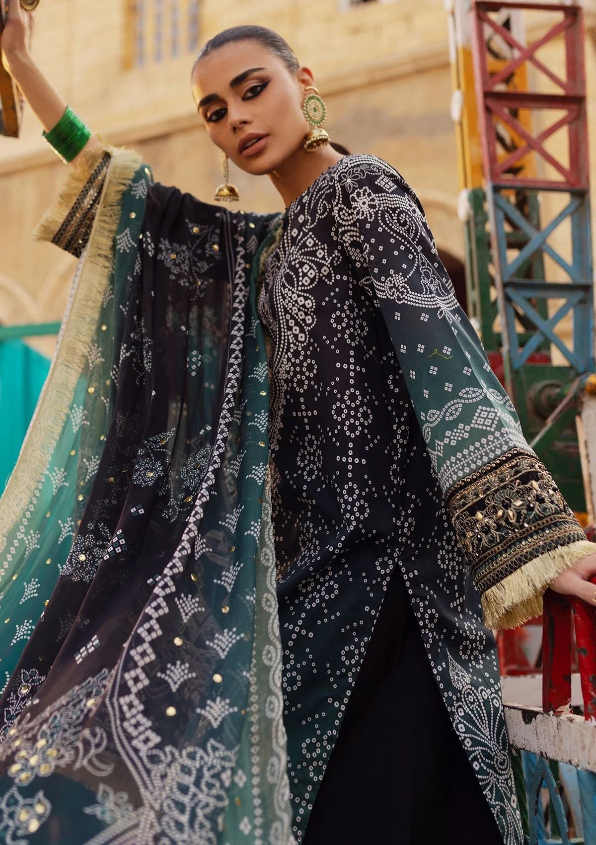 Lawn Collection - Nureh - Bazaar - Hand Embellished - NS24#129 - Official Nureh - Agha Fabrics UK