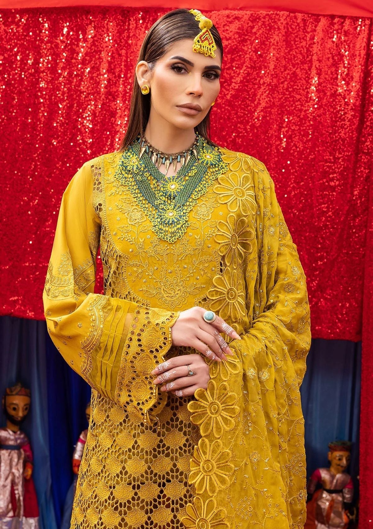 Lawn Collection - Nureh - Mela - NDS - 100 - Official Nureh - Agha Fabrics UK