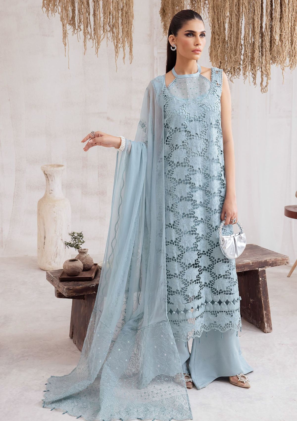 Winter Collection - Nureh - Exclusive - Karandi - NE#44 - Official Nureh - Agha Fabrics UK