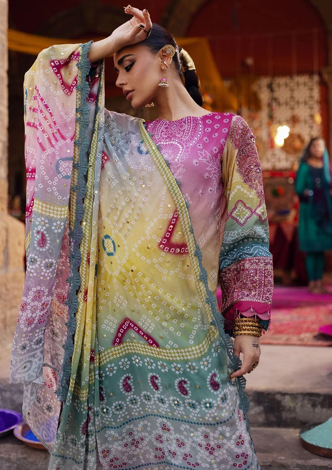 Lawn Collection - Nureh - Bazaar - Hand Embellished - NS24#134 - Official Nureh - Agha Fabrics UK