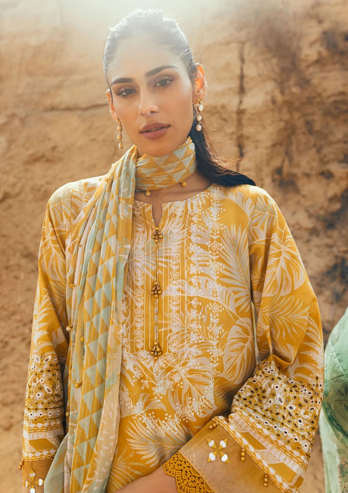 Lawn Collection - Nureh - Gardenia - Chikenkari - NG24#157 - Official Nureh - Agha Fabrics UK