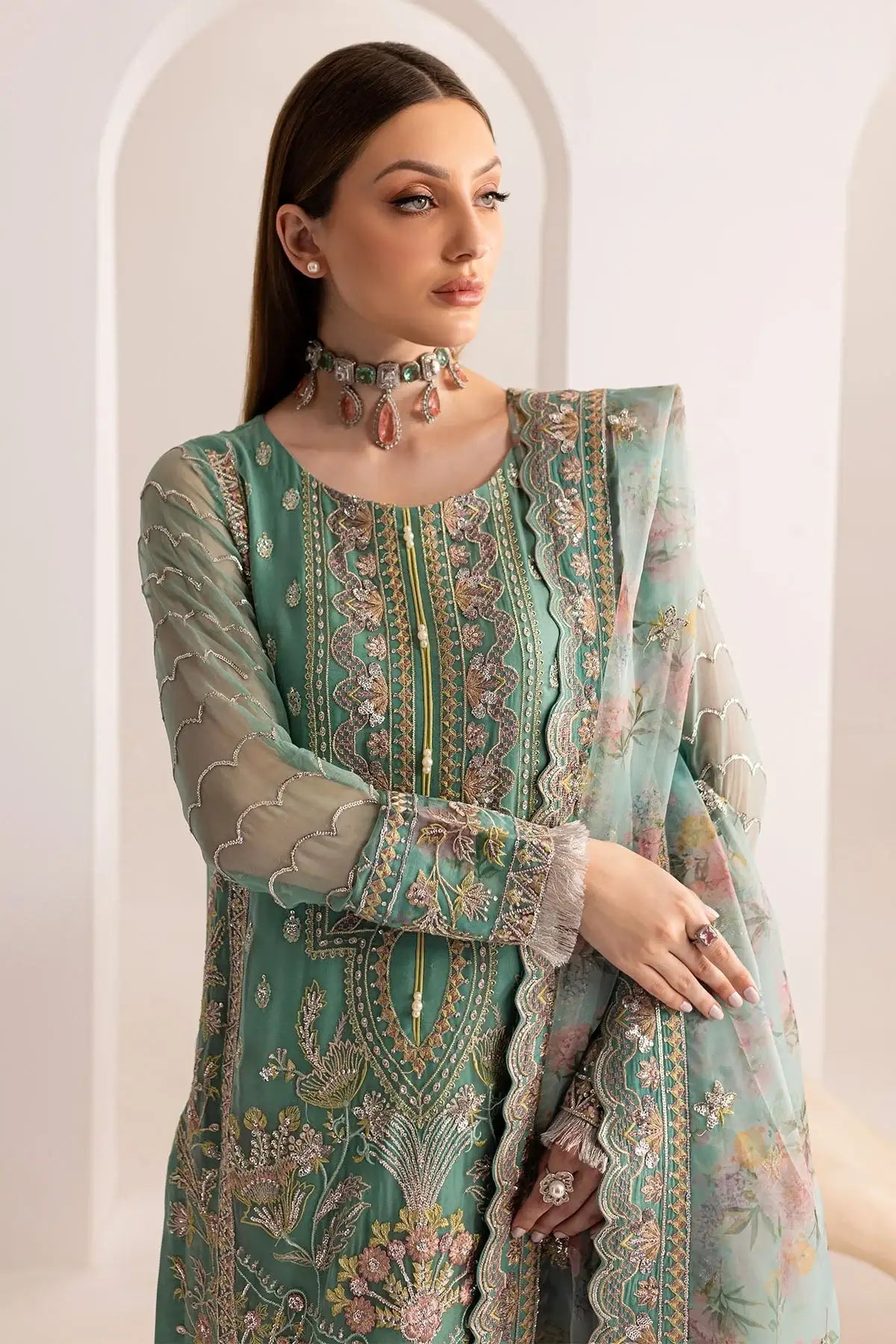 Nureh | Fancy Formals | NP-513 - Official Nureh - Agha Fabrics UK