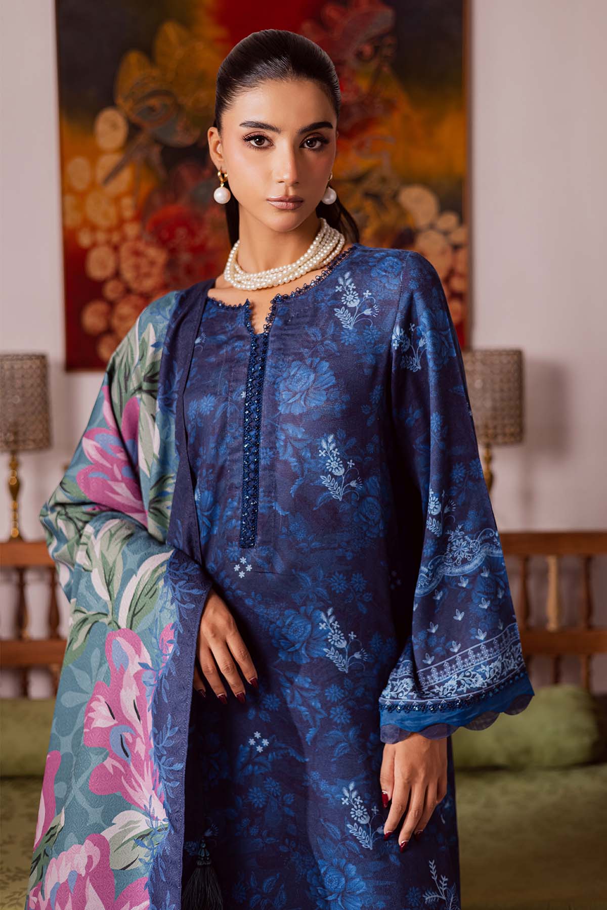 Nureh | Linen Jacquard | SP-188 - Official Nureh - Agha Fabrics UK