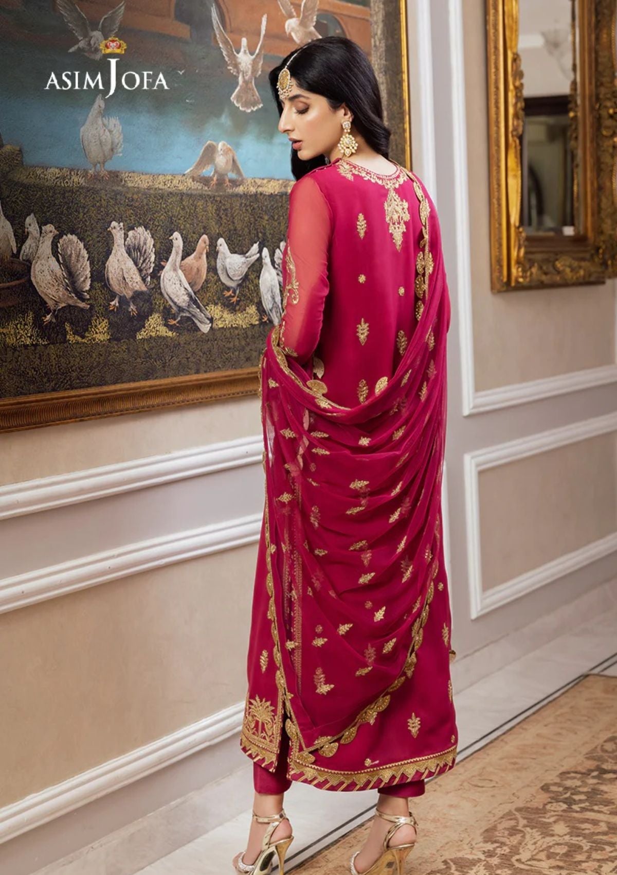 Formal Collection - Asim Jofa - Zari Sitara - AJZS#22 - Official Asim Jofa - Agha Fabrics UK