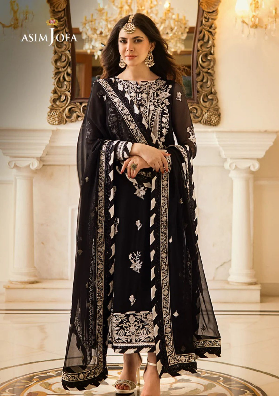 Formal Collection - Asim Jofa - Zari Sitara - AJZS#2 - Official Asim Jofa - Agha Fabrics UK