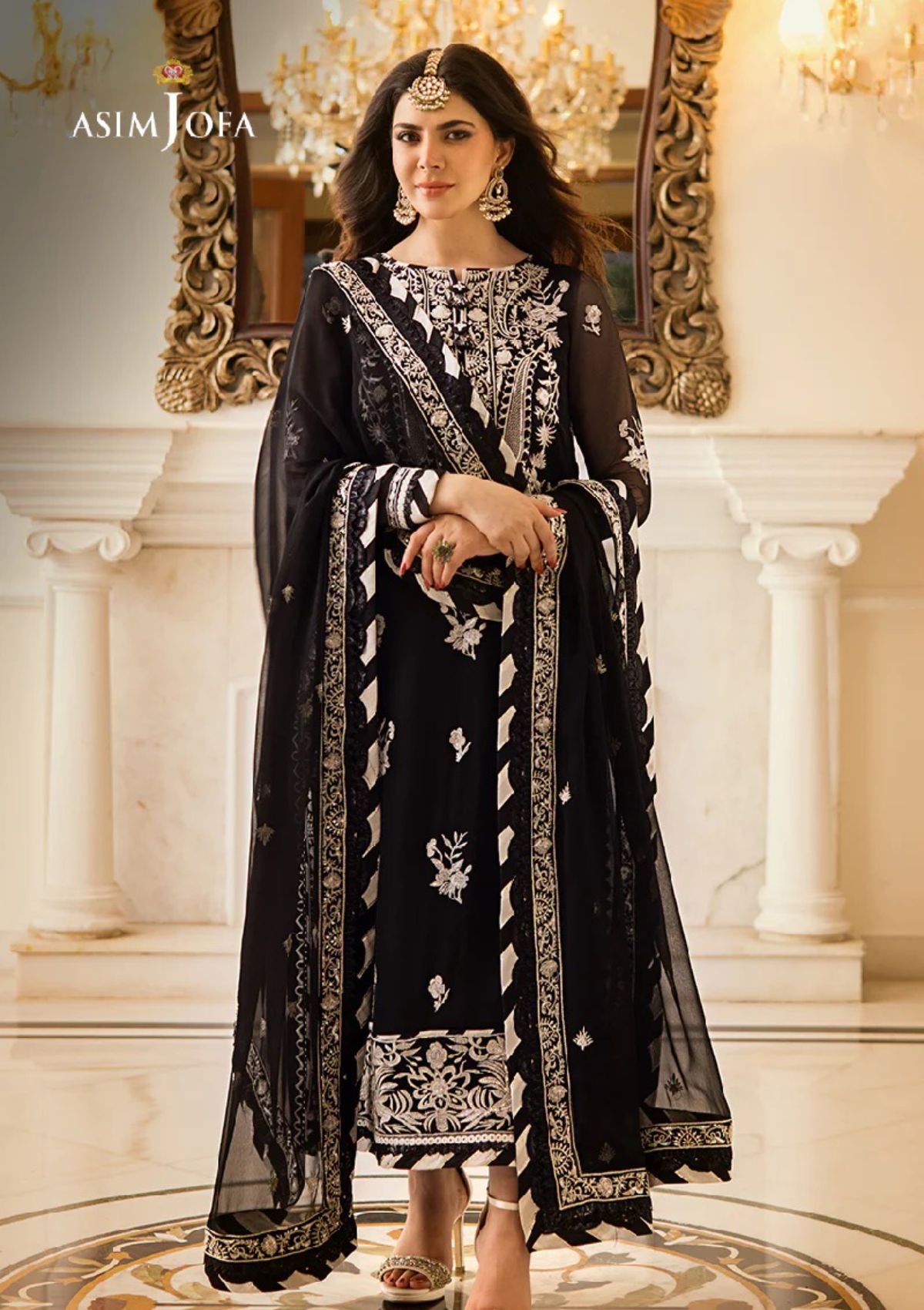 Formal Collection - Asim Jofa - Zari Sitara - AJZS#2 - Official Asim Jofa - Agha Fabrics UK
