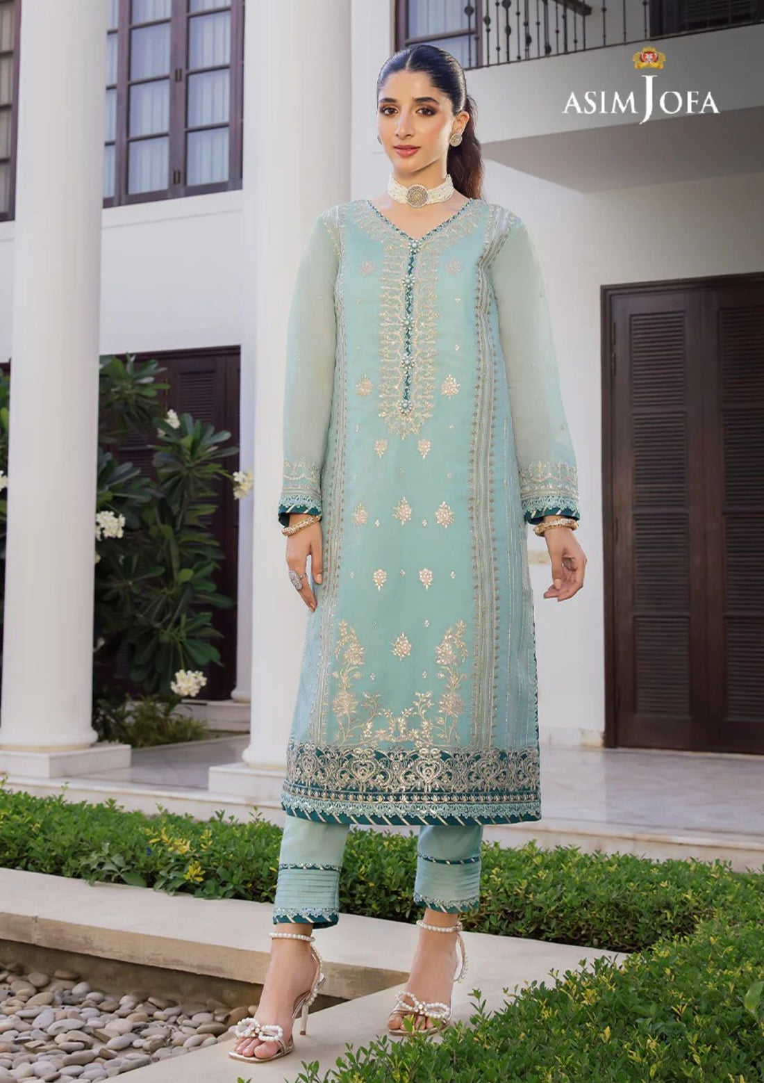 Formal Collection - Asim Jofa - Zari Sitara - AJZS#26 - Official Asim Jofa - Agha Fabrics UK