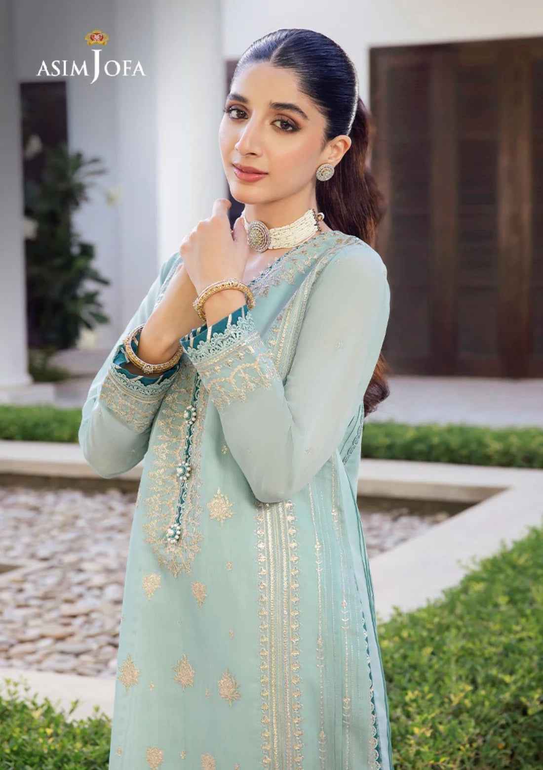 Formal Collection - Asim Jofa - Zari Sitara - AJZS#26 - Official Asim Jofa - Agha Fabrics UK