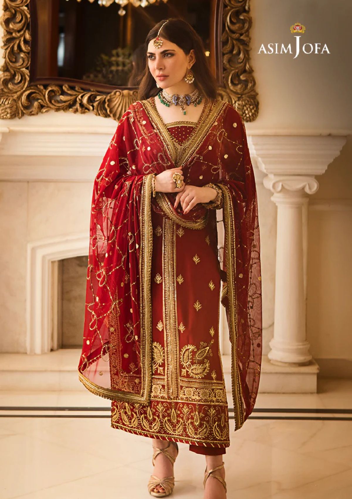 Formal Collection - Asim Jofa - Zari Sitara - AJZS#21 - Official Asim Jofa - Agha Fabrics UK