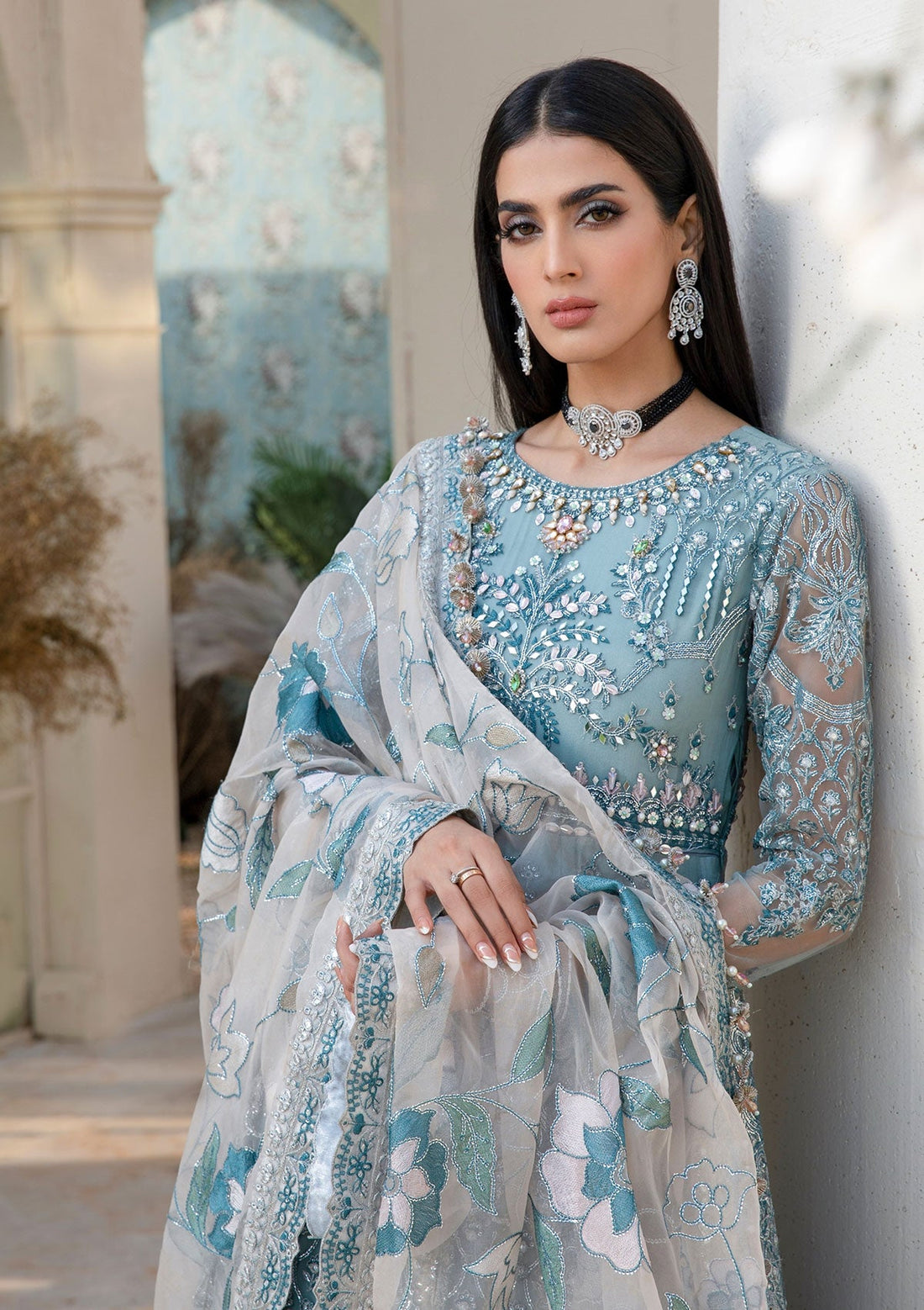 Formal Collection  - Rubaaiyat - Handwork Wedding 23 - Azure - D#03