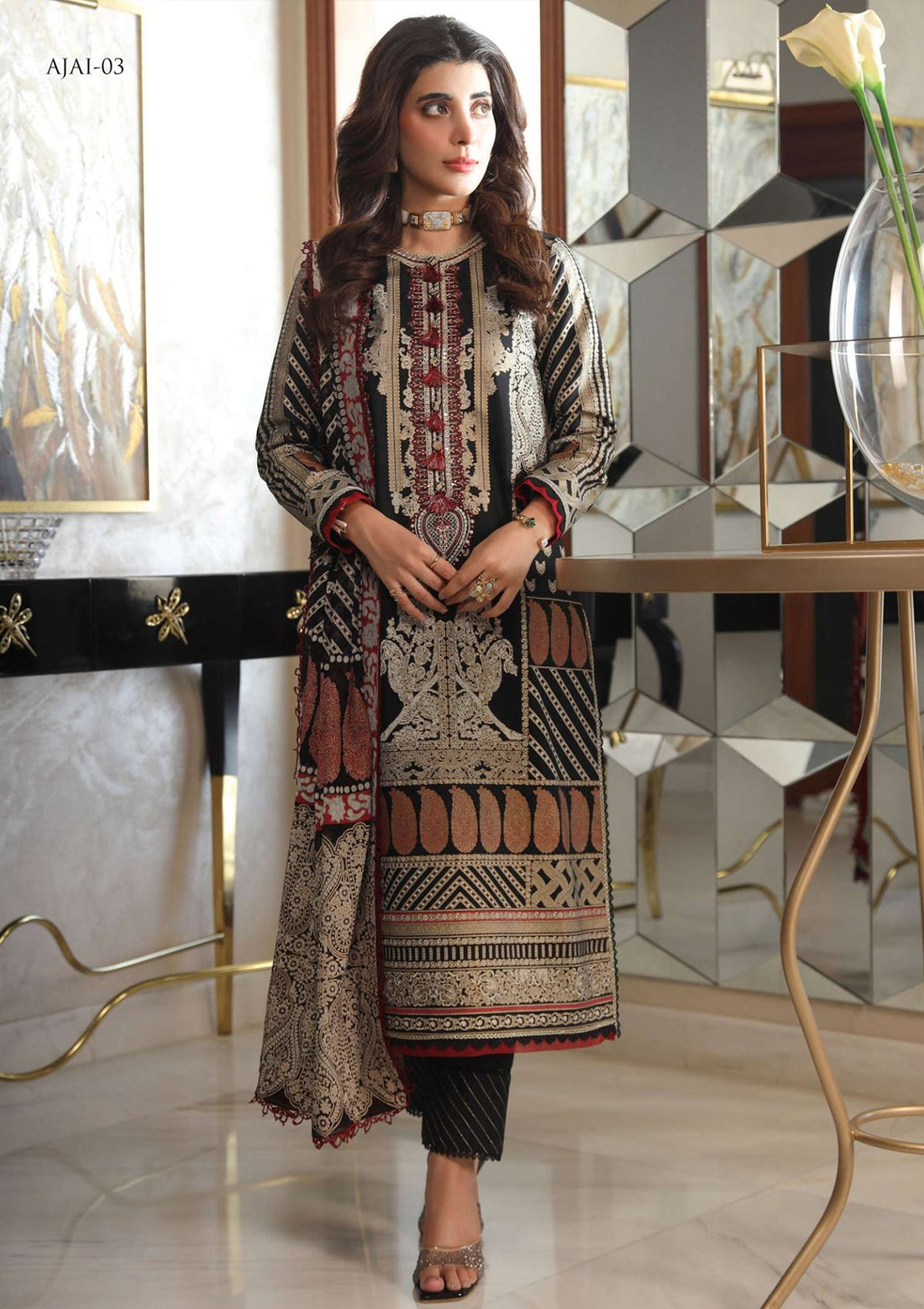 Lawn Collection - Asim Jofa - Aira - AJAI#3 - Official Asim Jofa - Agha Fabrics UK