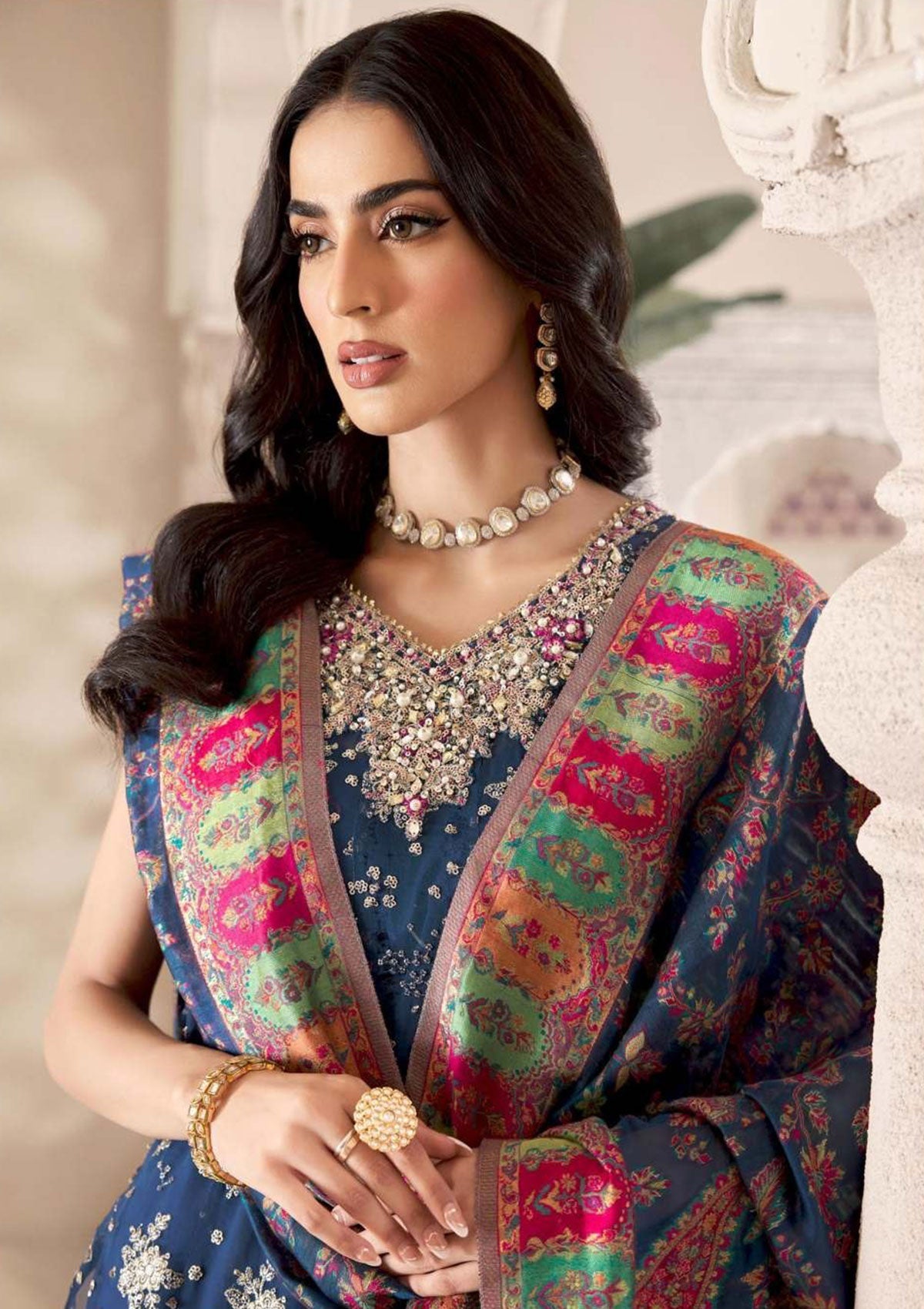 Formal Collection - Noor By Saadia Asad - Kaani - Wedding - NSK#2 - Official Noor by Saadia Asad - Agha Fabrics UK