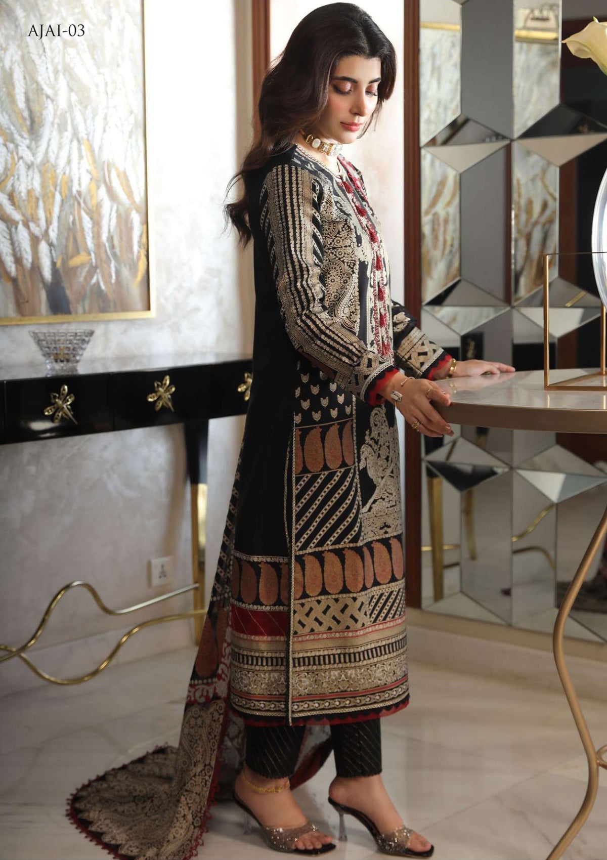 Lawn Collection - Asim Jofa - Aira - AJAI#3 - Official Asim Jofa - Agha Fabrics UK