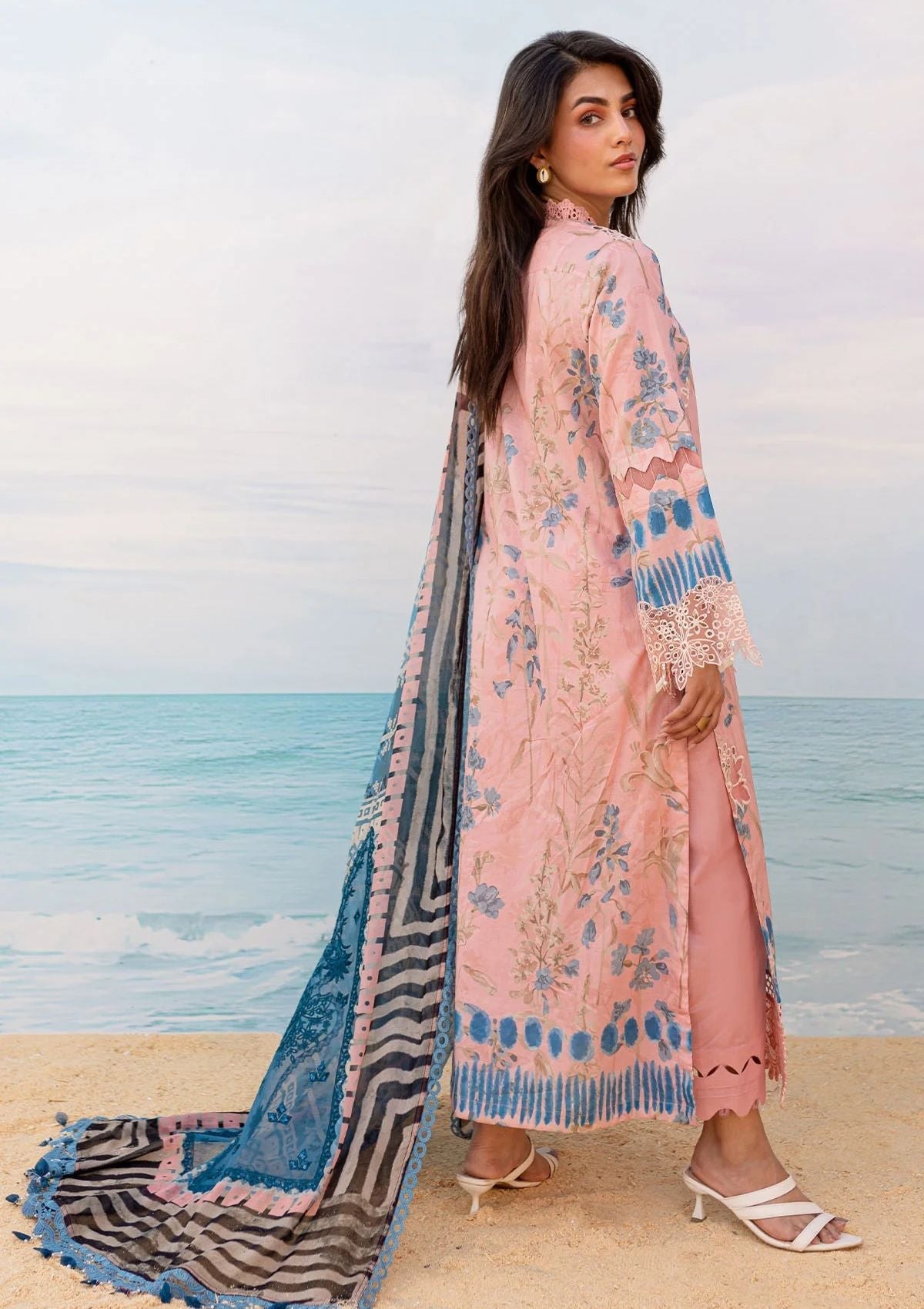 Lawn Collection - Nureh - Gardenia - Embroidered 24 - NS#132 - Official Nureh - Agha Fabrics UK