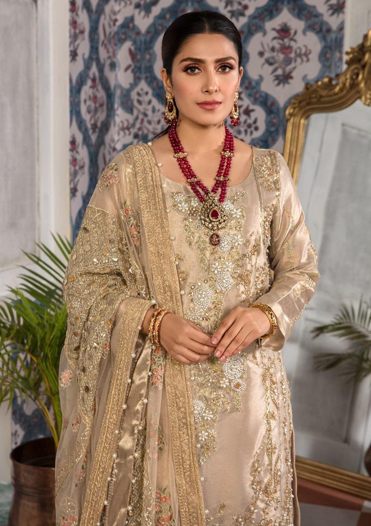 Formal Collection - Kahf - Manara Wedding - D#02 - Dahlia - Official Kahf - Agha Fabrics UK