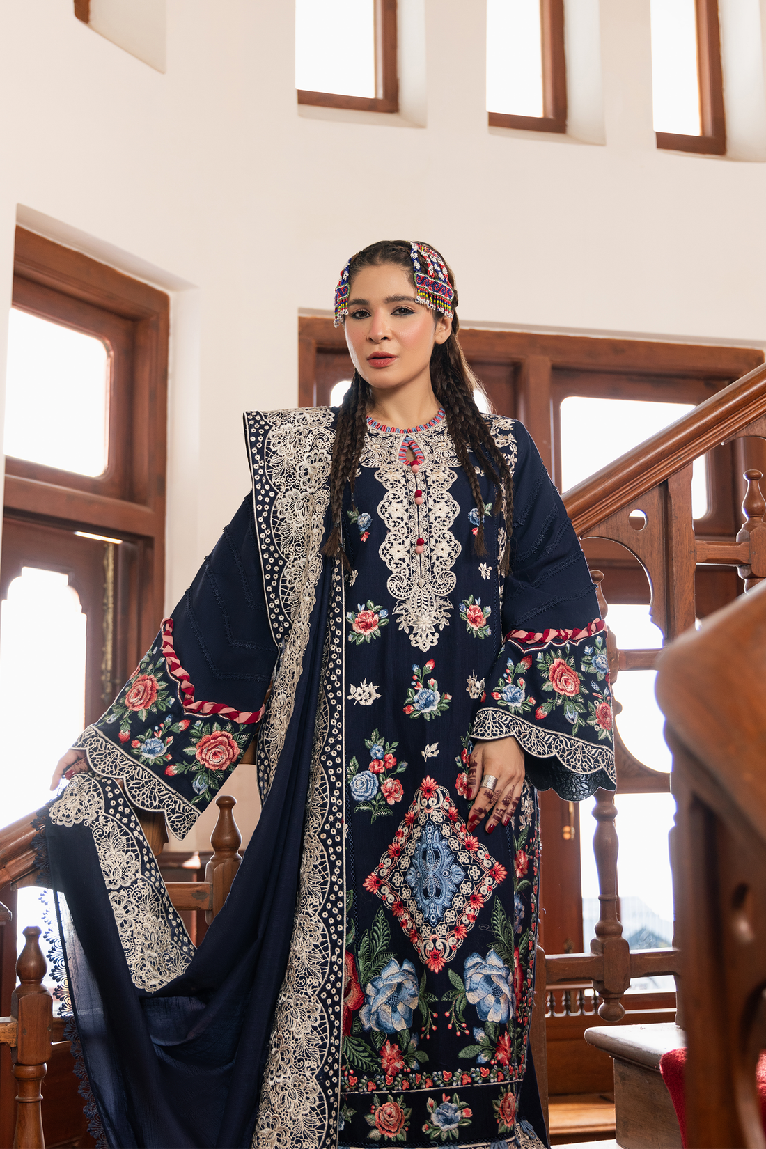 Maryam Hussain | Winter Shawl 2024 | Muse - Official Maryam Hussain - Agha Fabrics UK