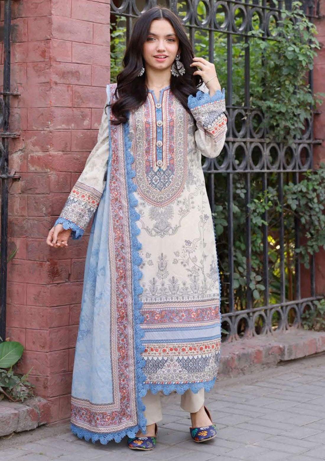 Lawn Collection - Asim Jofa - Basic Prints 24 - AJBB#05 - Official Asim Jofa - Agha Fabrics UK