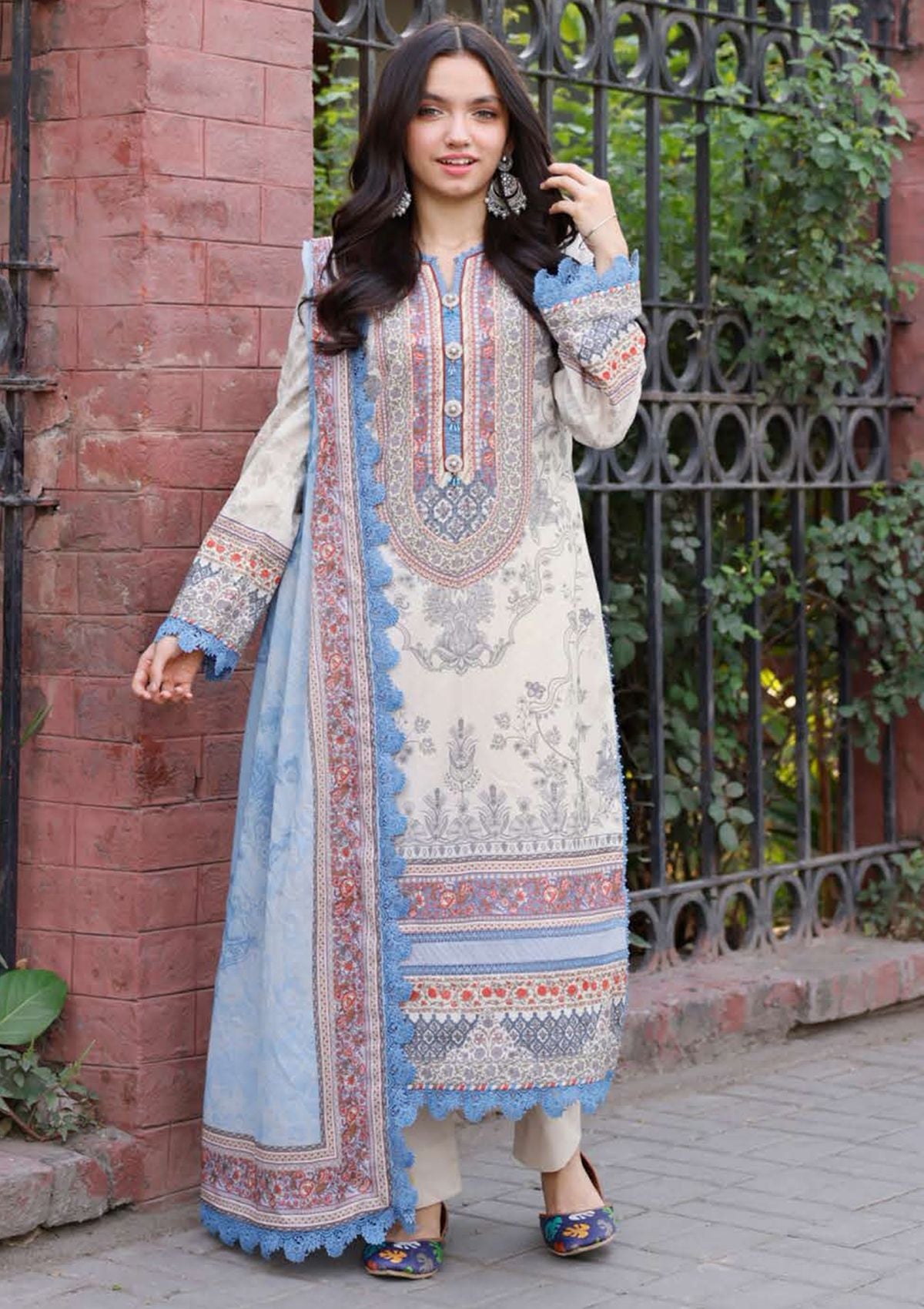 Lawn Collection - Asim Jofa - Basic Prints 24 - AJBB#05 - Official Asim Jofa - Agha Fabrics UK