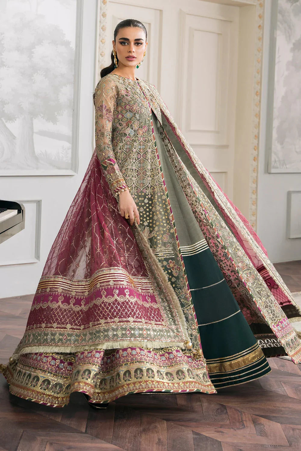 Baroque | Chantelle Embroidered Collection | CH12-02 - Official Baroque - Agha Fabrics UK