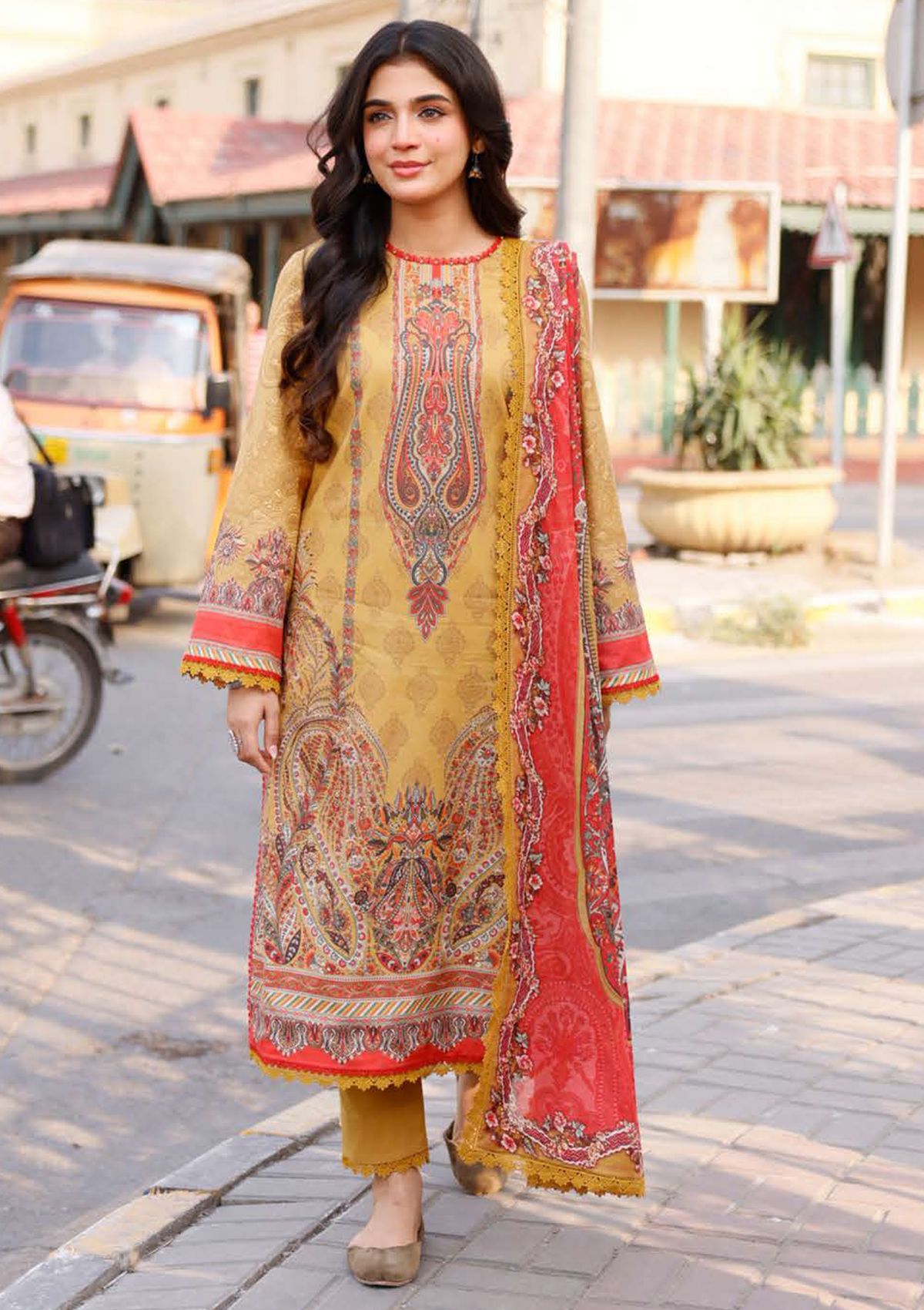 Lawn Collection - Asim Jofa - Basic Prints 24 - AJBB#08 - Official Asim Jofa - Agha Fabrics UK