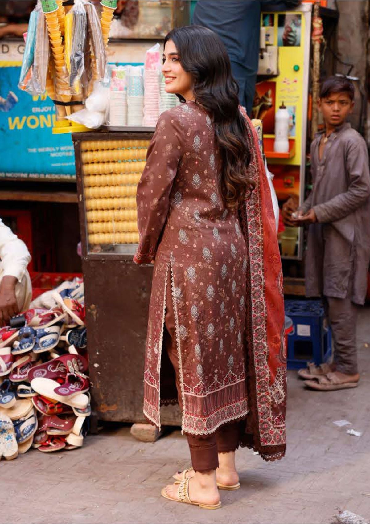 Lawn Collection - Asim Jofa - Basic Prints 24 - AJBB#09 - Official Asim Jofa - Agha Fabrics UK