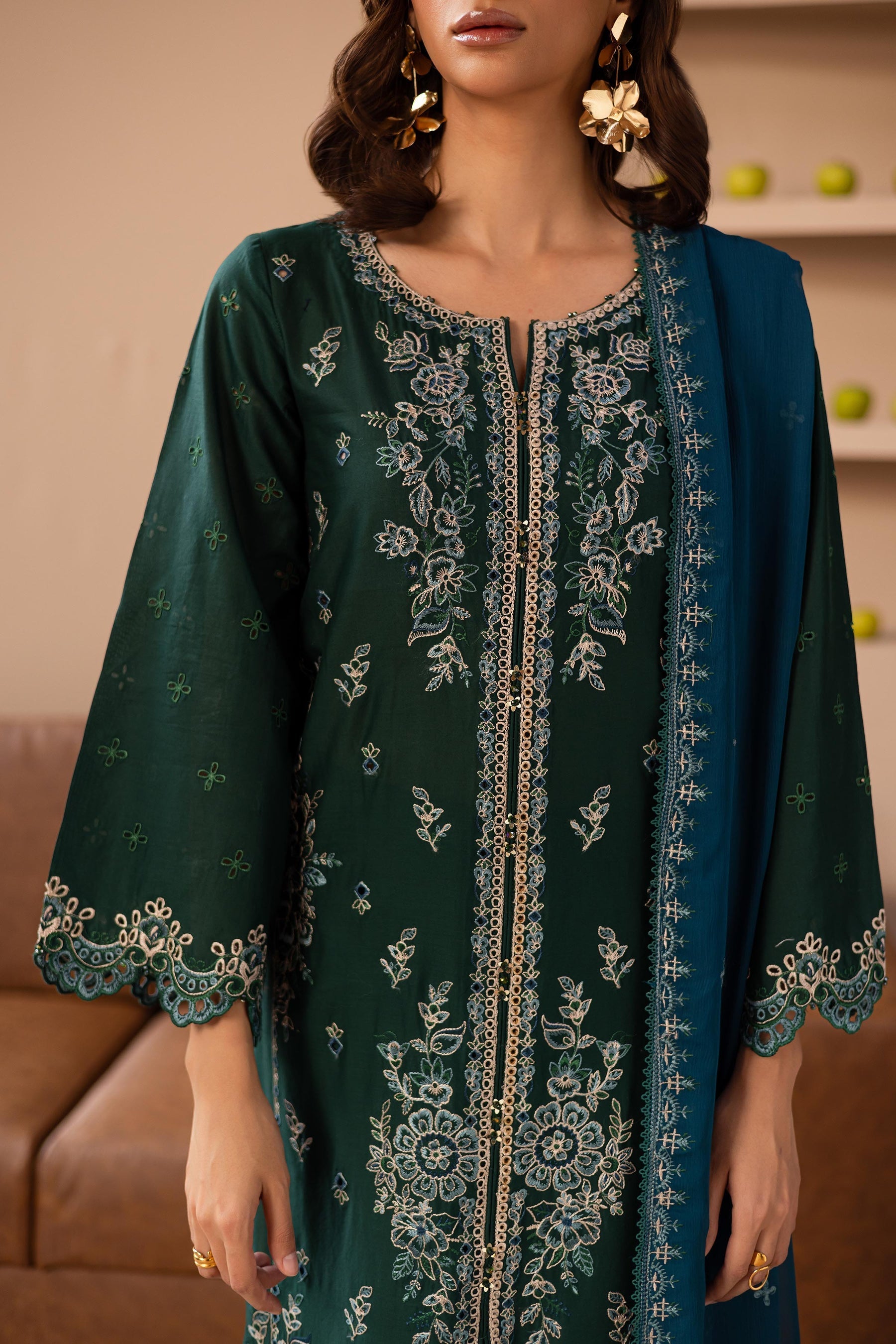 Batik | Kai Formals | Bell Pepper - Official Batik - Agha Fabrics UK