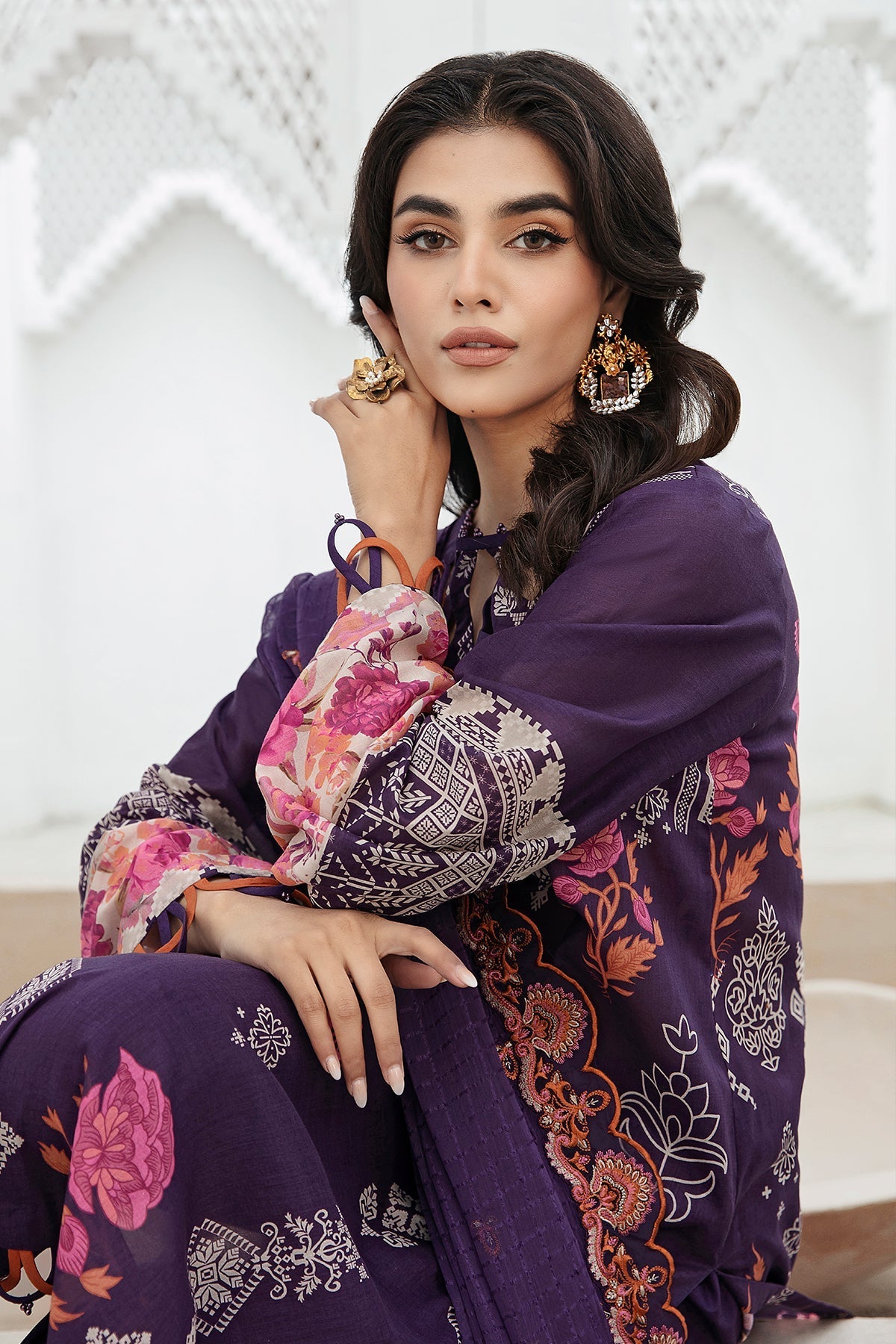 Charizma | Lawn Collection 24 | AS4-18 - Official Charizma - Agha Fabrics UK