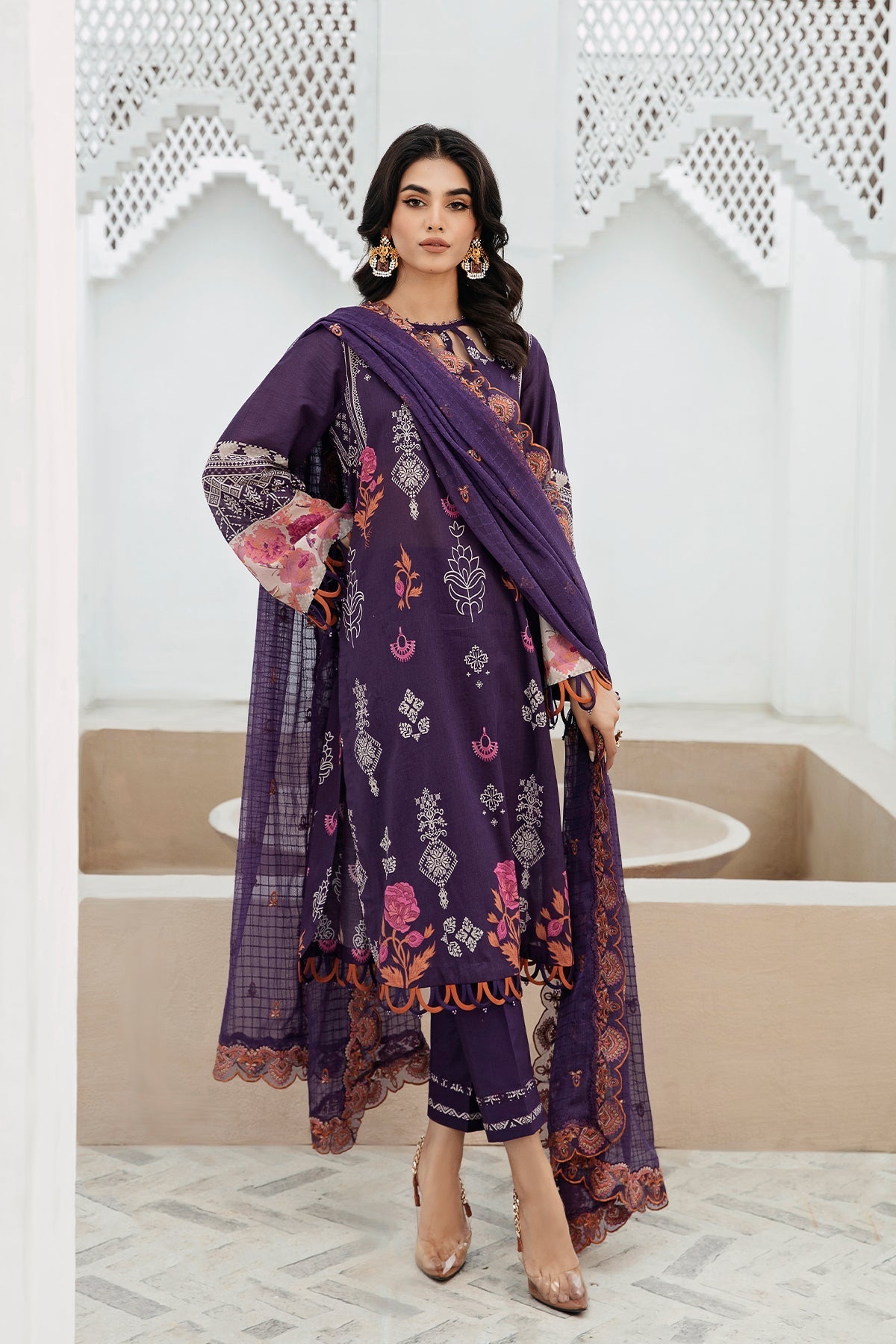 Charizma | Lawn Collection 24 | AS4-18 - Official Charizma - Agha Fabrics UK