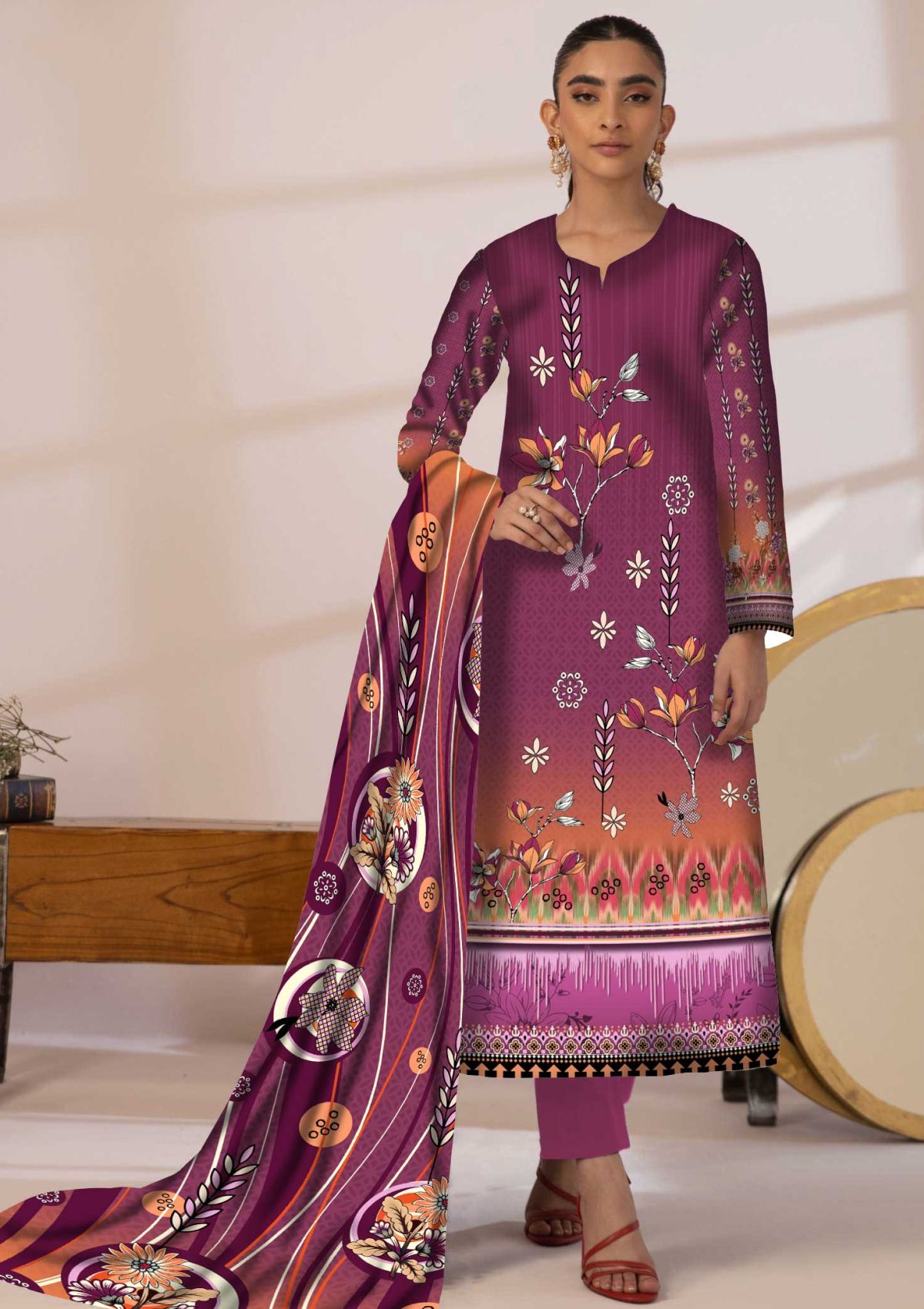 Winter Collection - Art n Style - Monsoon Linen - Volume 2 - A24#05 - Official Art n Style - Agha Fabrics UK