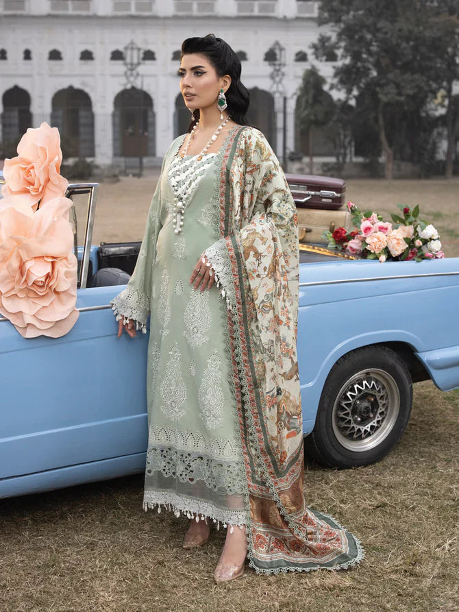 Faiza Faisal | Maya Luxury Lawn | Elena - Official Faiza Faisal - Agha Fabrics UK
