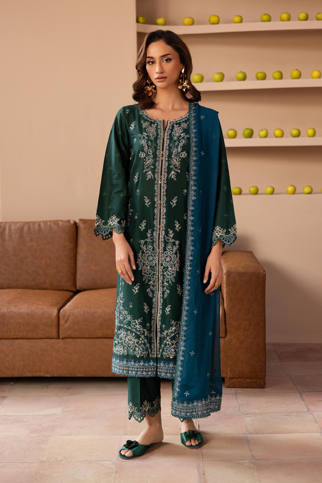 Batik | Kai Formals | Bell Pepper - Official Batik - Agha Fabrics UK