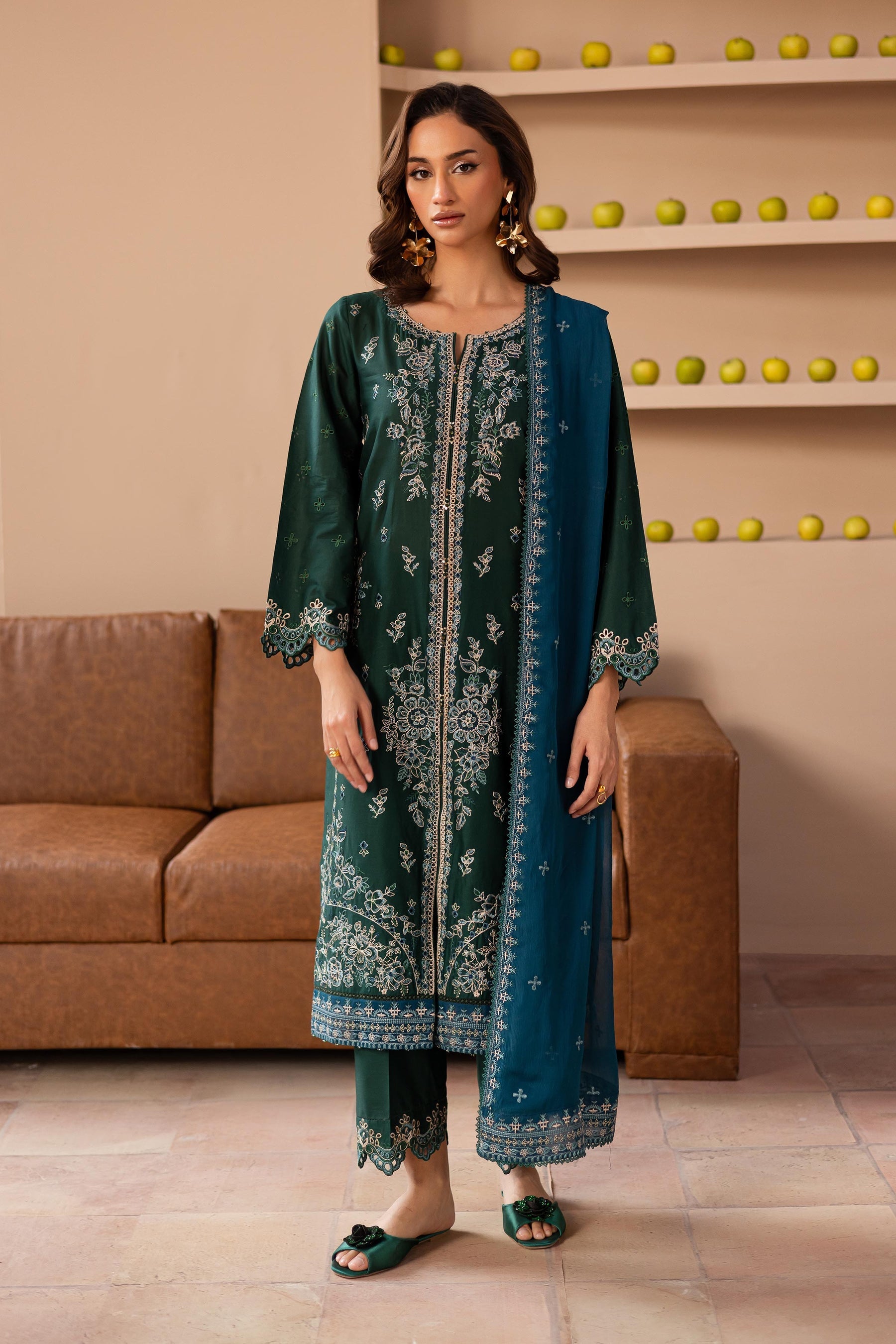 Batik | Kai Formals | Bell Pepper - Official Batik - Agha Fabrics UK