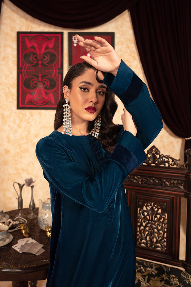 Fozia Khalid | Velvet Deck | Ariana - Official Fozia Khalid - Agha Fabrics UK