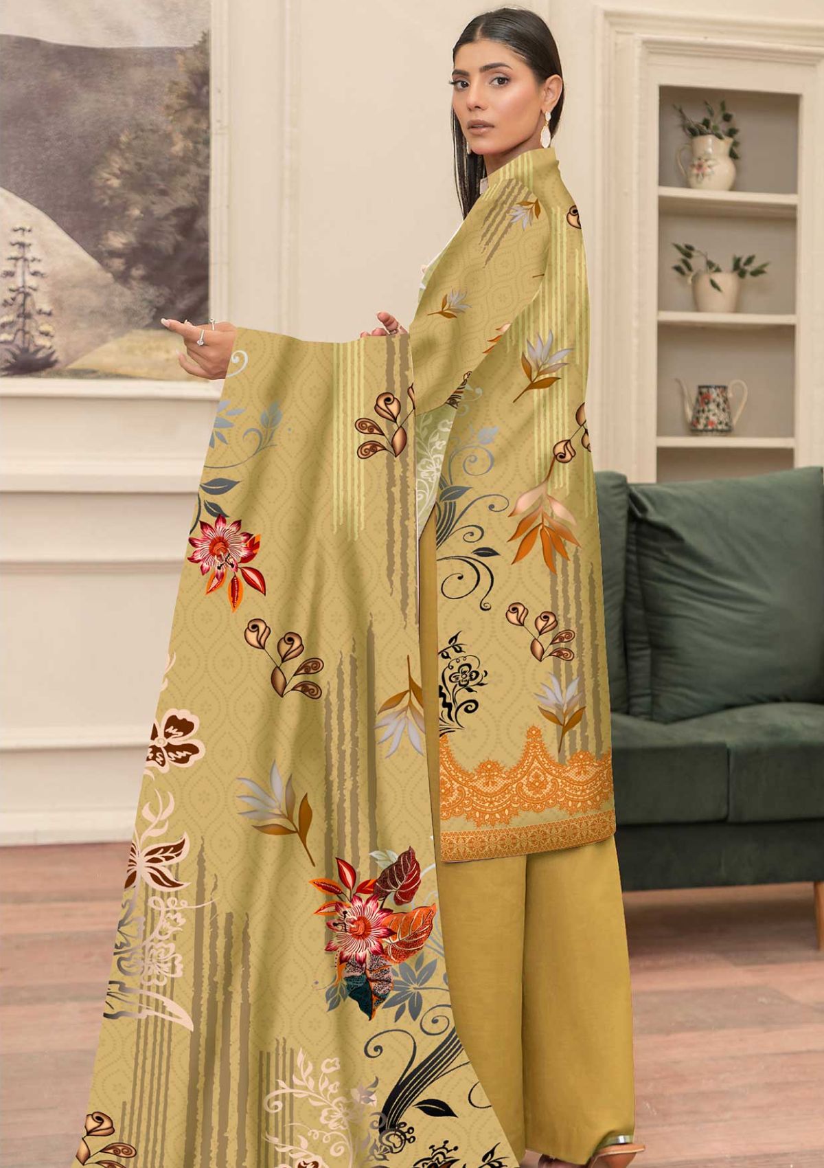 Winter Collection - Art n Style - Monsoon Linen 24 - AMS#04 - Official Art n Style - Agha Fabrics UK