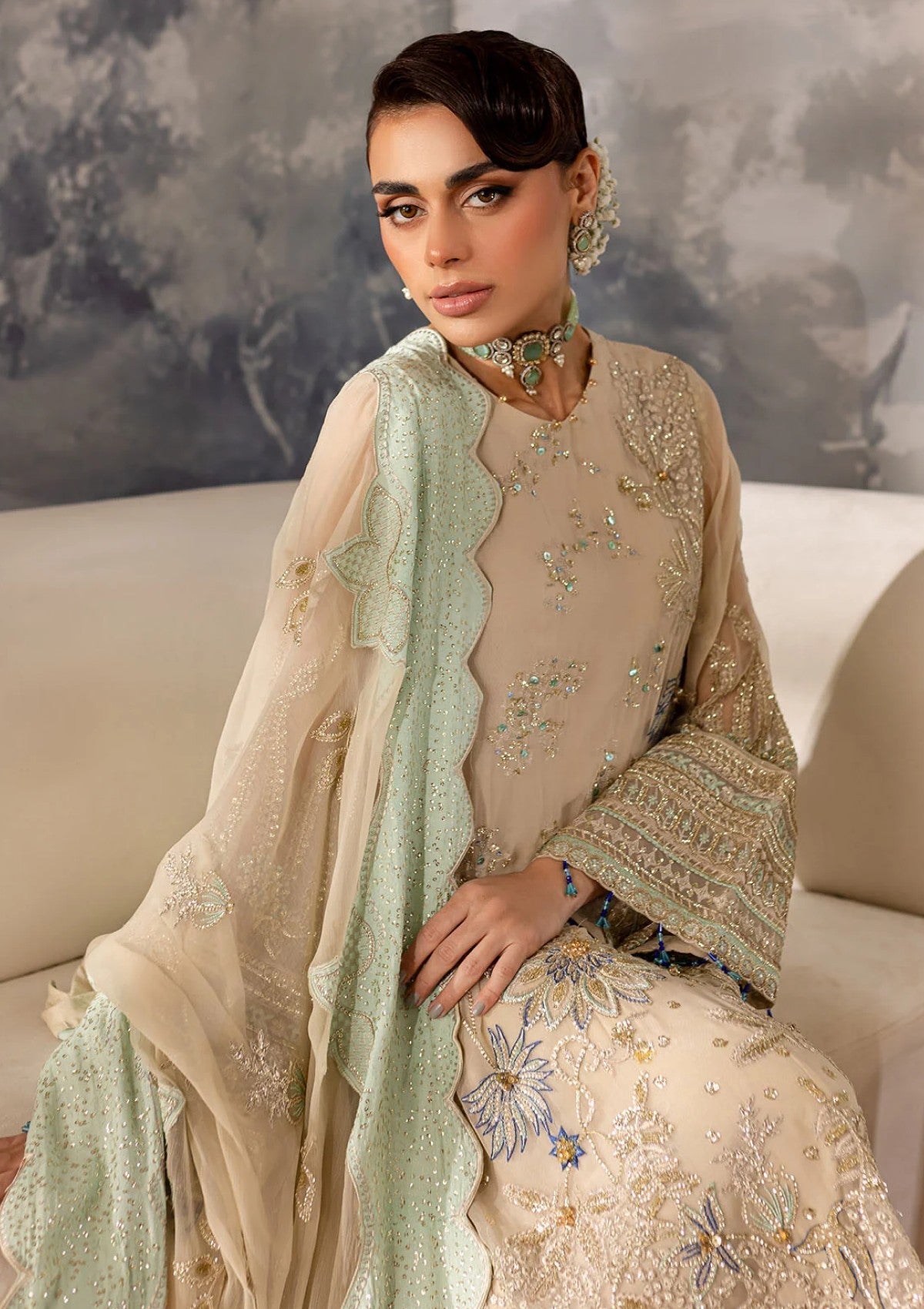 Formal Collection - Nureh - Elanora - Unstitched 24 - NE#58 - Official Nureh - Agha Fabrics UK