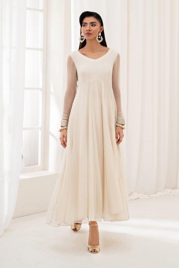 Baroque | Luxury Pret 25 | EMBROIDERED CHIFFON PR-1098 - Official Baroque - Agha Fabrics UK