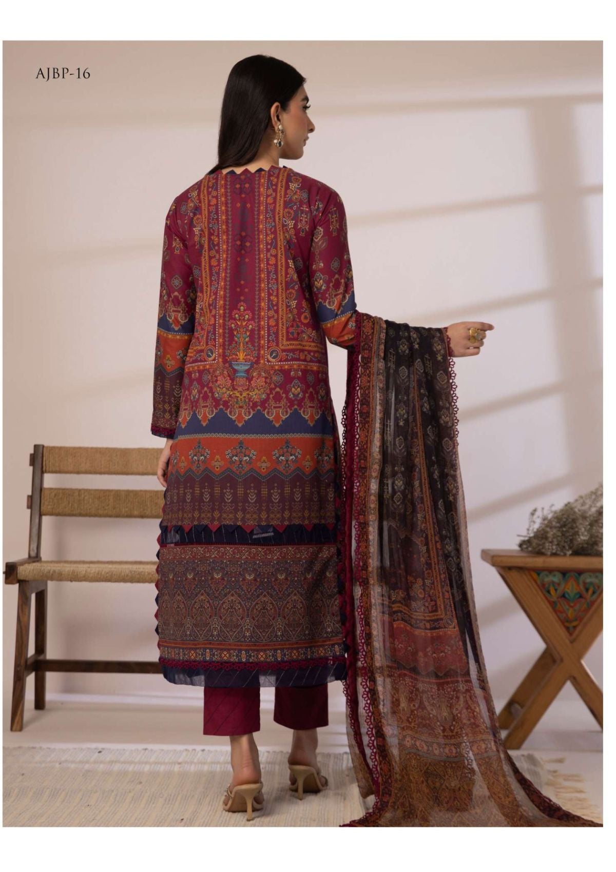 Lawn Collection - Asim Jofa - Prints - AJBP#16 - Official Asim Jofa - Agha Fabrics UK