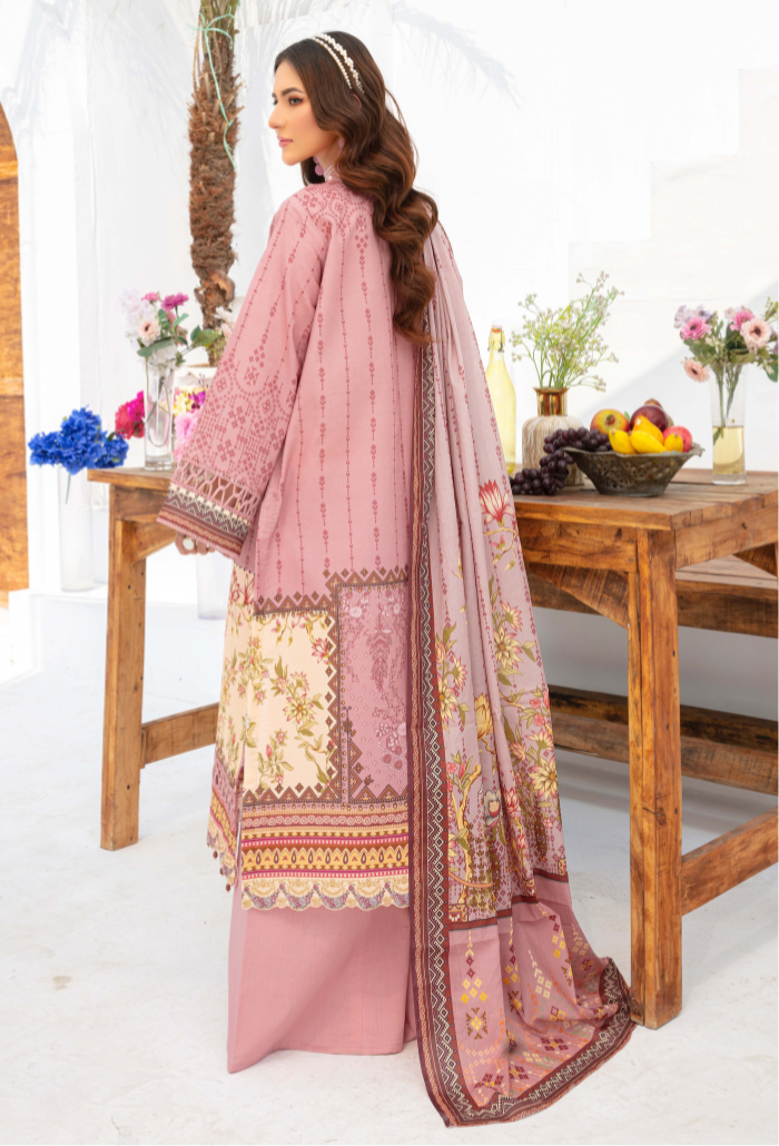 Humdum | Saira Bano Lawn 24 | D01 - Official HumDum - Agha Fabrics UK
